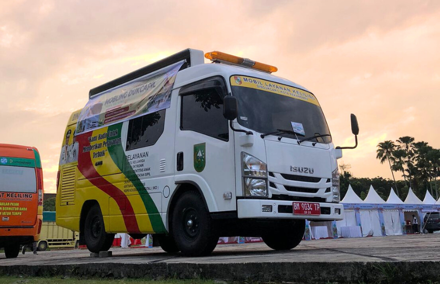 Layanan Mobling Mobil Keliling Disdukcapil Kota Pekanbaru