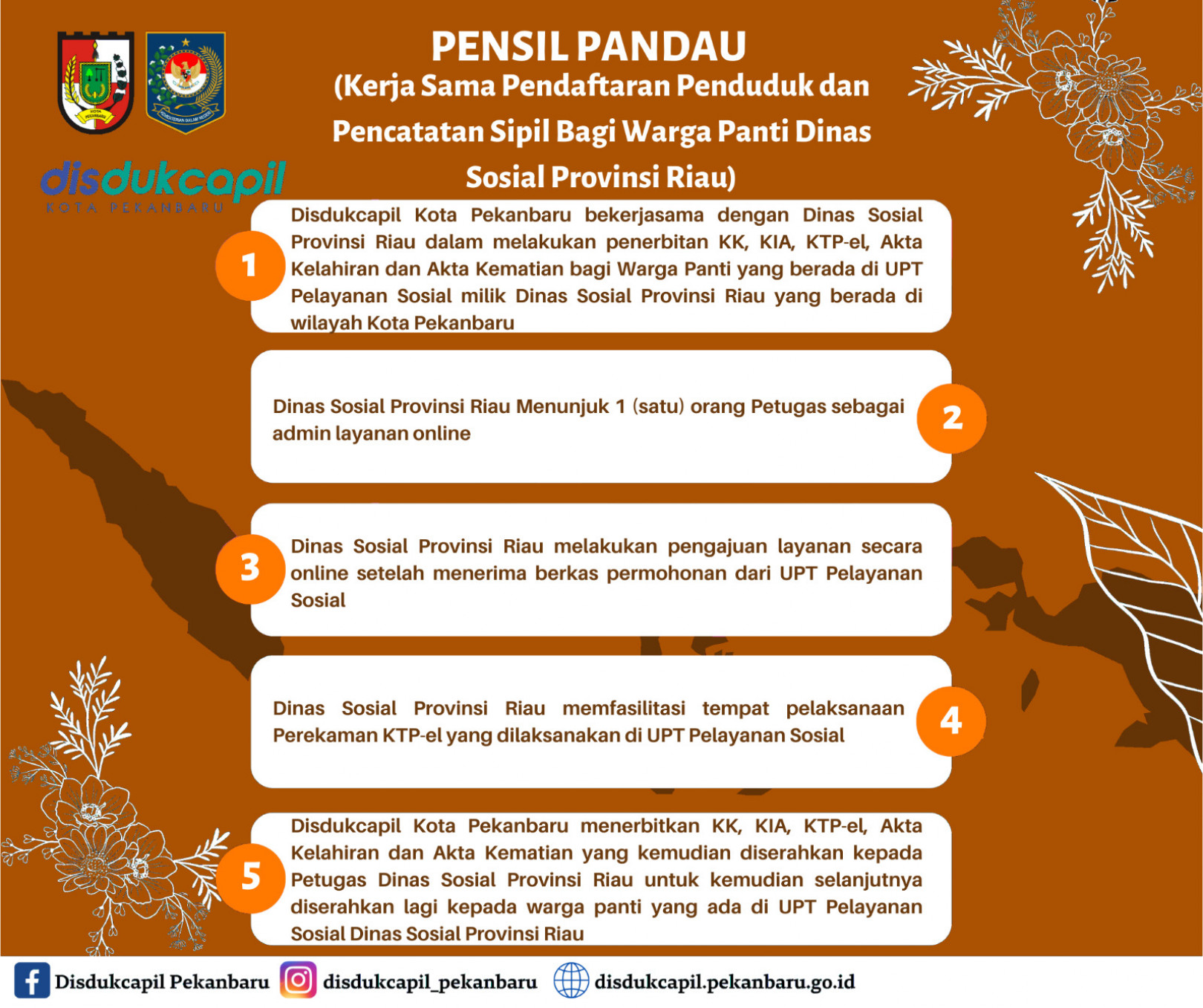 PENSIL PANDAU (Kerja Sama Pendaftaran Penduduk dan Pencatatan Sipil Bagi Warga Panti Dinas Sosial Provinsi Riau)