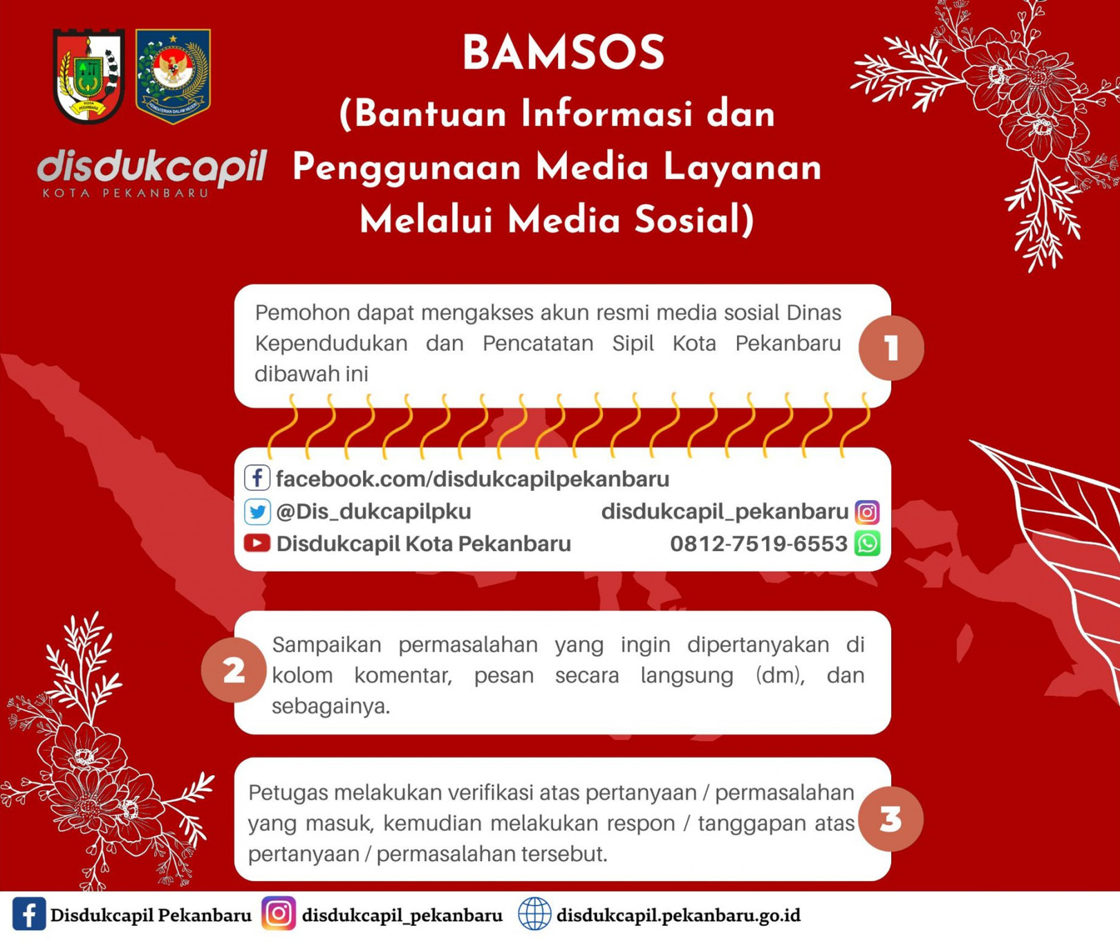 BAMSOS (Pelayanan Bantuan Informasi dan penggunaan Media Layanan Melalui Media Sosial)