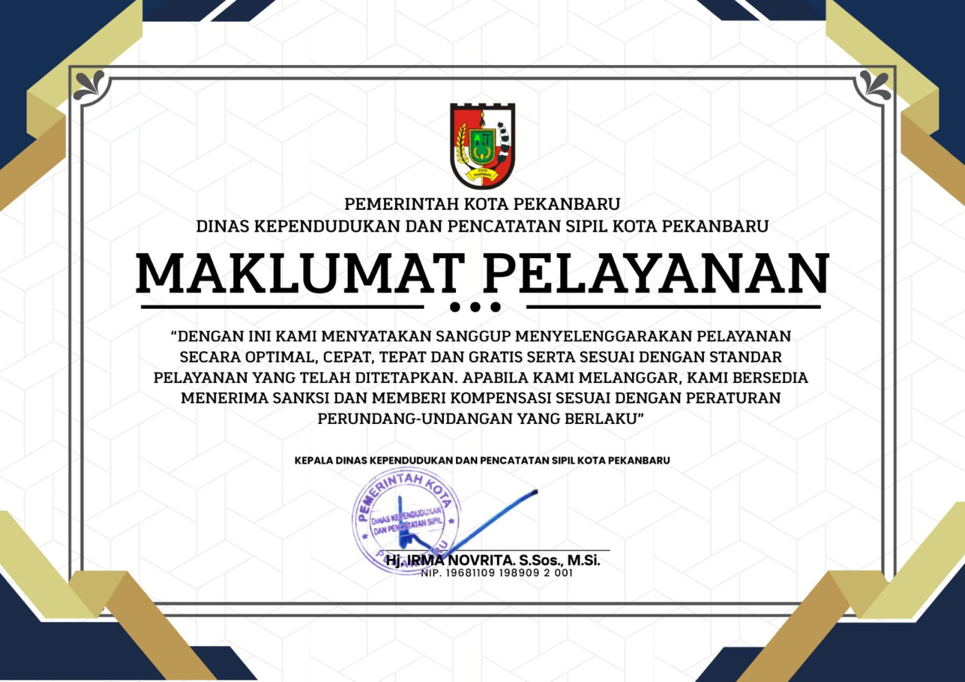 Maklumat Pelayanan