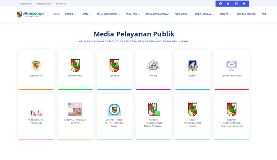 Portal dan Situs Web Disdukcapil Pekanbaru, untuk Tingkatkan Layanan Publik