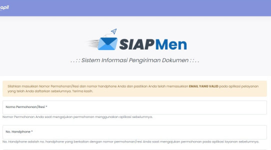 SIAP MEN, Memudahkan Pengiriman Dokumen Kependudukan